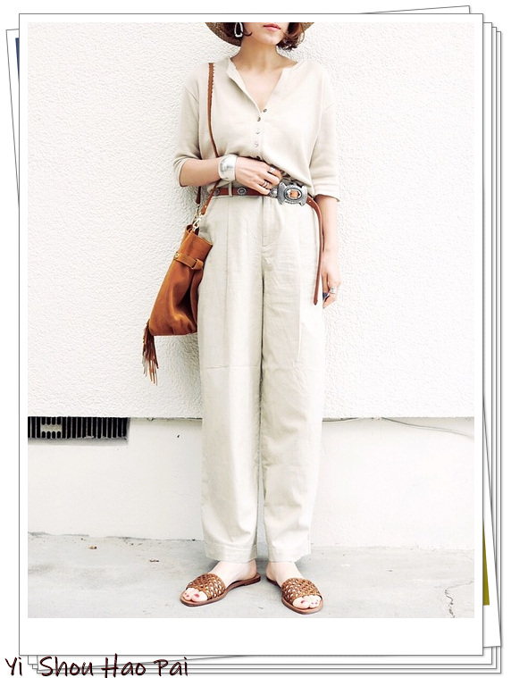 优衣库的白色裤子,优衣库白色摇粒绒裤子搭配