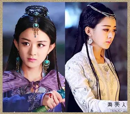 赵丽颖迪丽热巴同款古装造型,范冰冰杨幂迪丽热巴