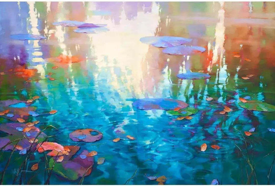 三个画家笔下的雪景,三位油画家的风景画