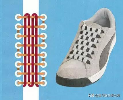 30-40岁男士商务鞋子系鞋带款白色,多看几遍就能学会的个性鞋带系法