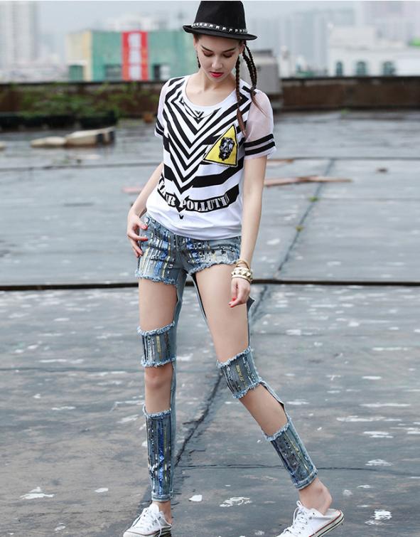 裤腰不对称款式的裤子,左右不对称的裤子