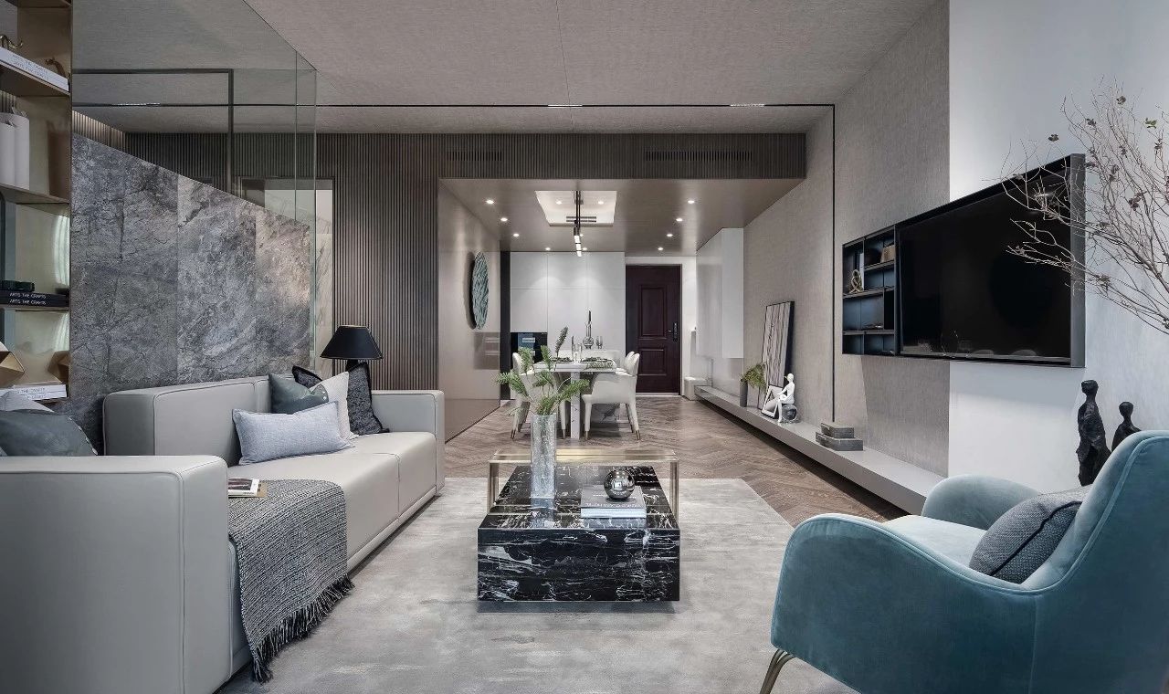 距离拥有一个爱马仕橙的家，不需要过多的费用，只需一片岩板设计