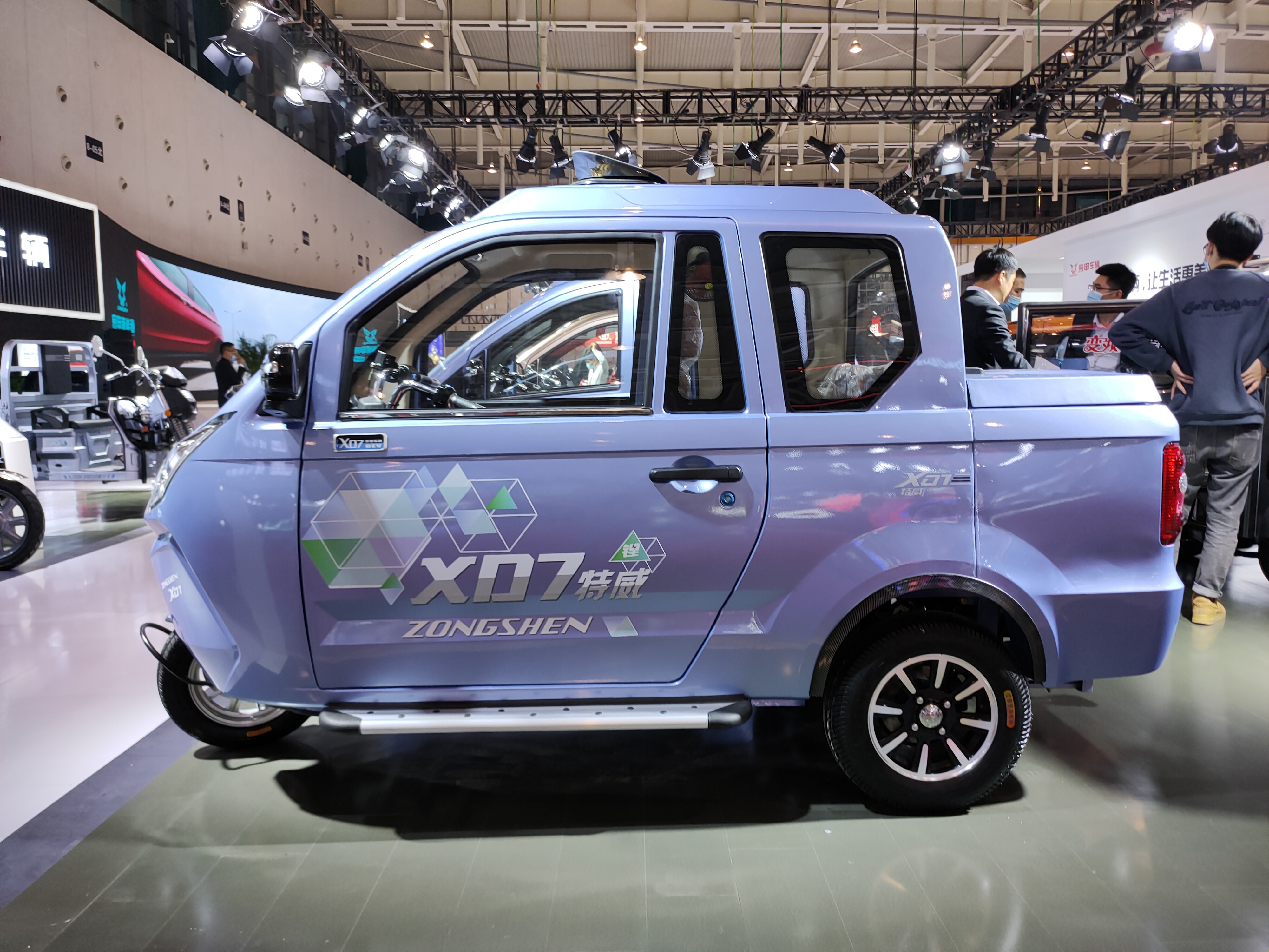 双排座宗申电动三轮皮卡详细介绍,宗申锂电池72v220