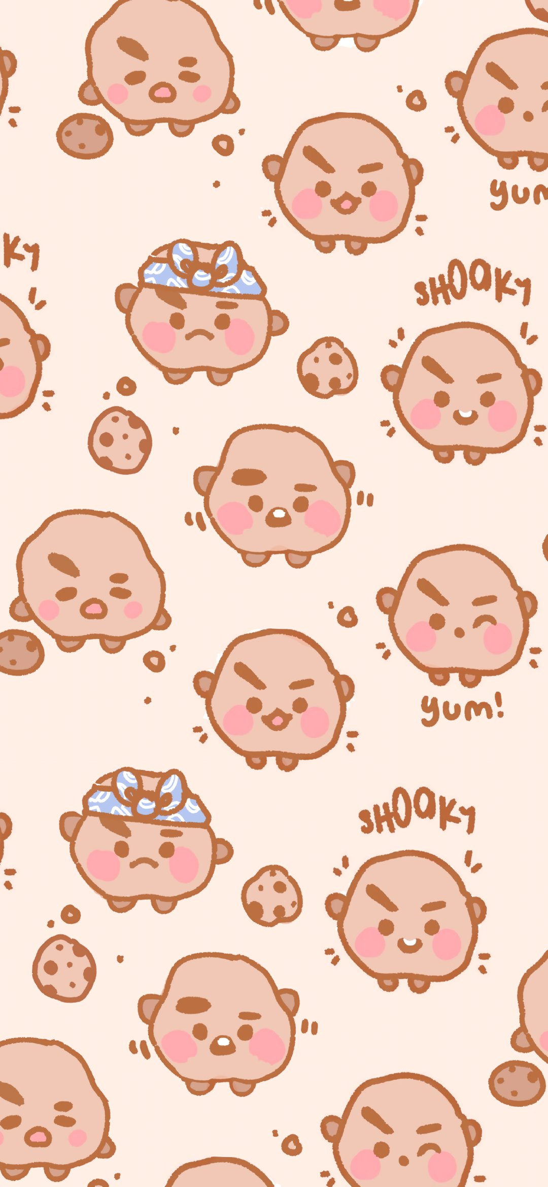 可爱卡通平铺横线壁纸,黑色可爱壁纸卡通高清