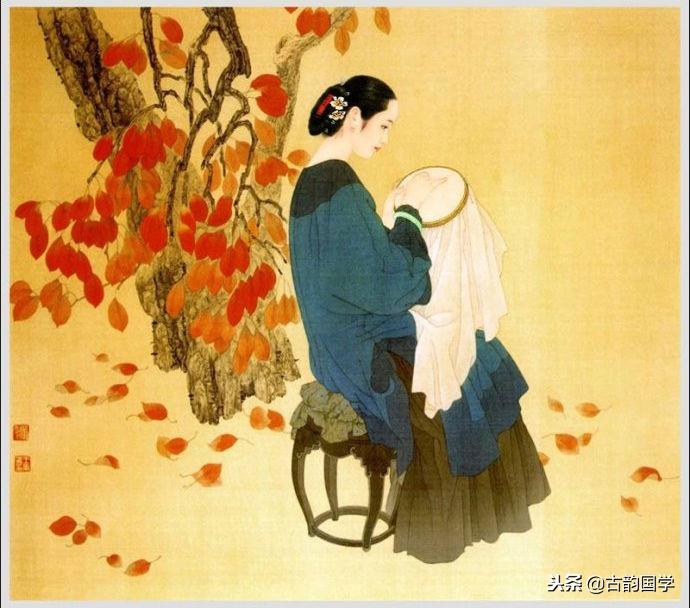 中国古典百美诗画（上）：一位佳丽一首古诗，可谓赏心悦目，收藏