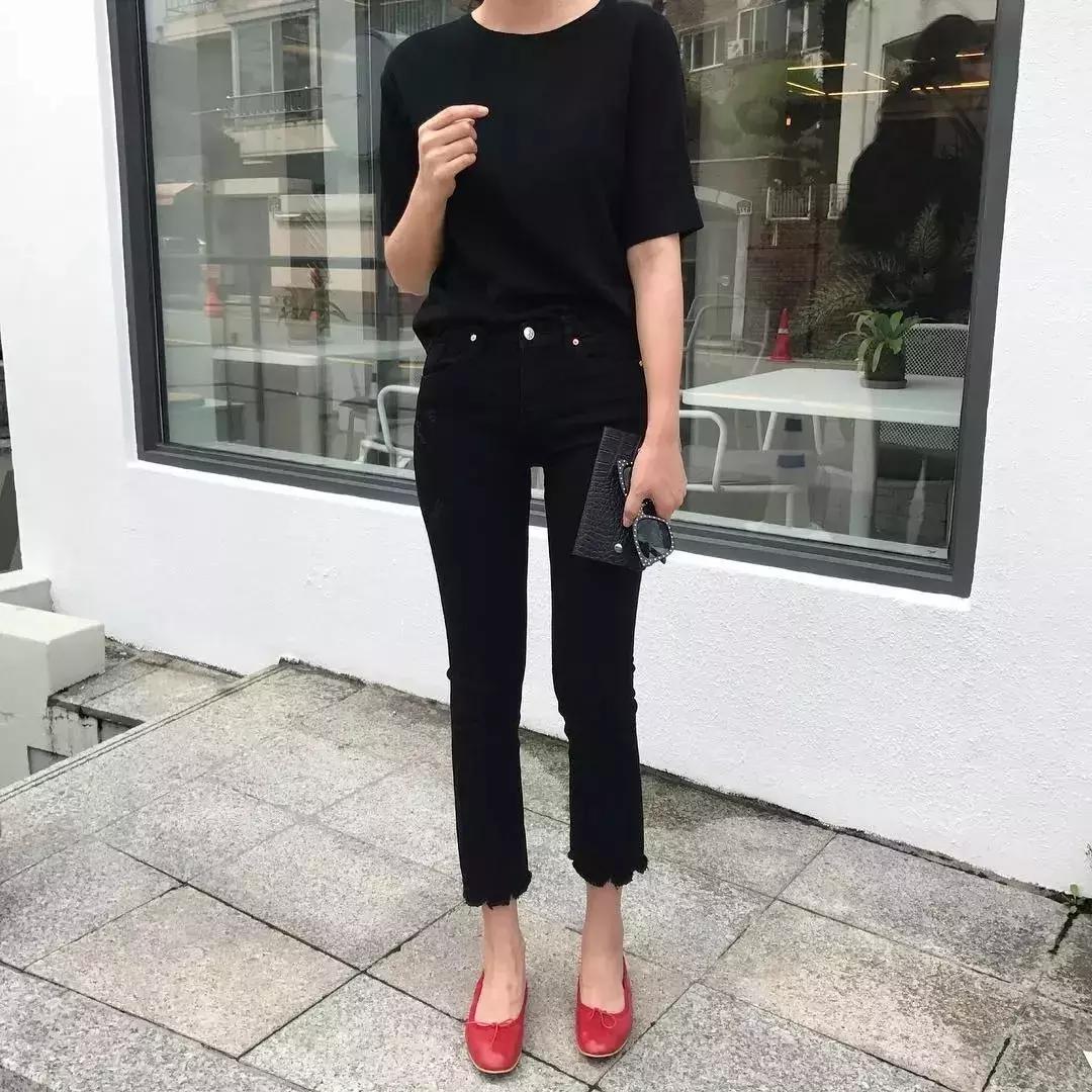 牛仔裤平底鞋穿搭时尚女装,牛仔裤平底鞋搭配视频