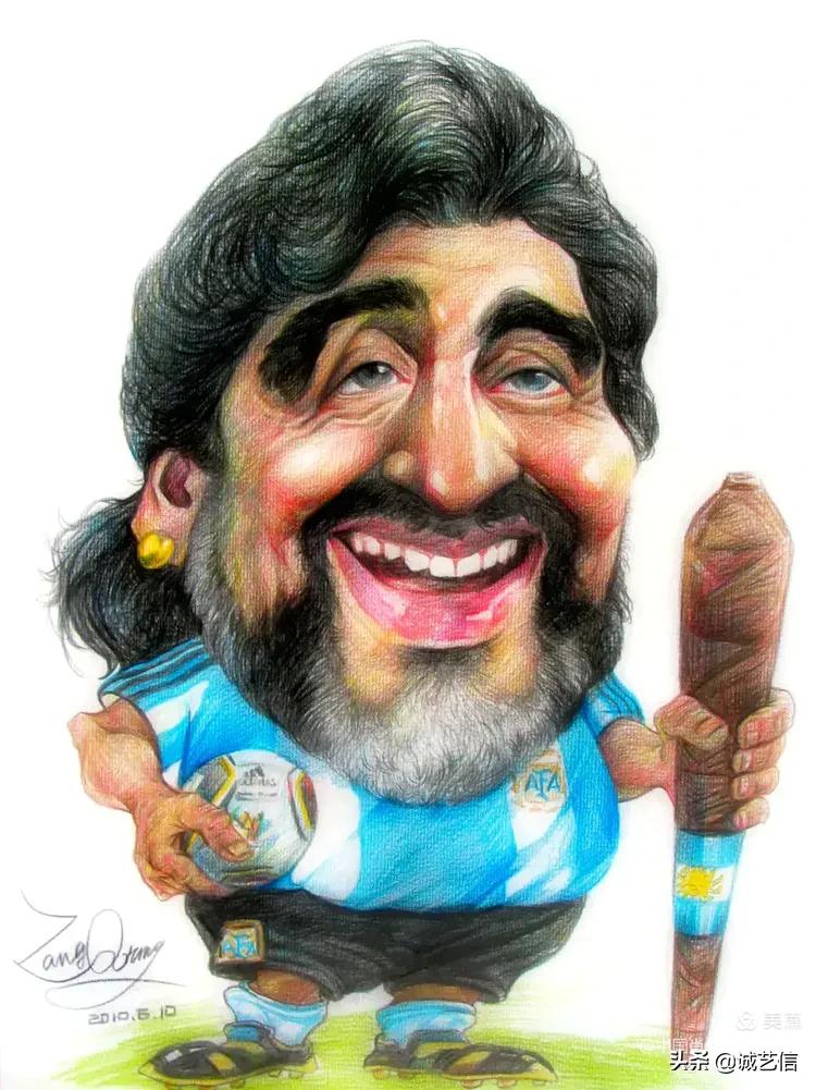 马拉多纳高清漫画壁纸,马拉多纳漫画