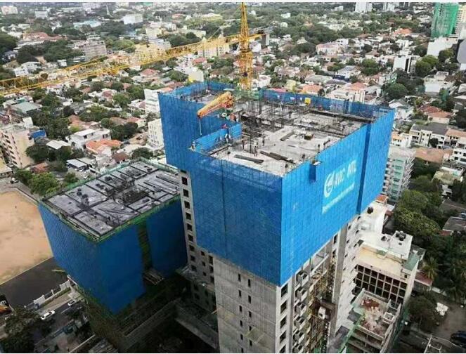 创造“一带一路”中国速度中航国际公寓楼项目全面封顶