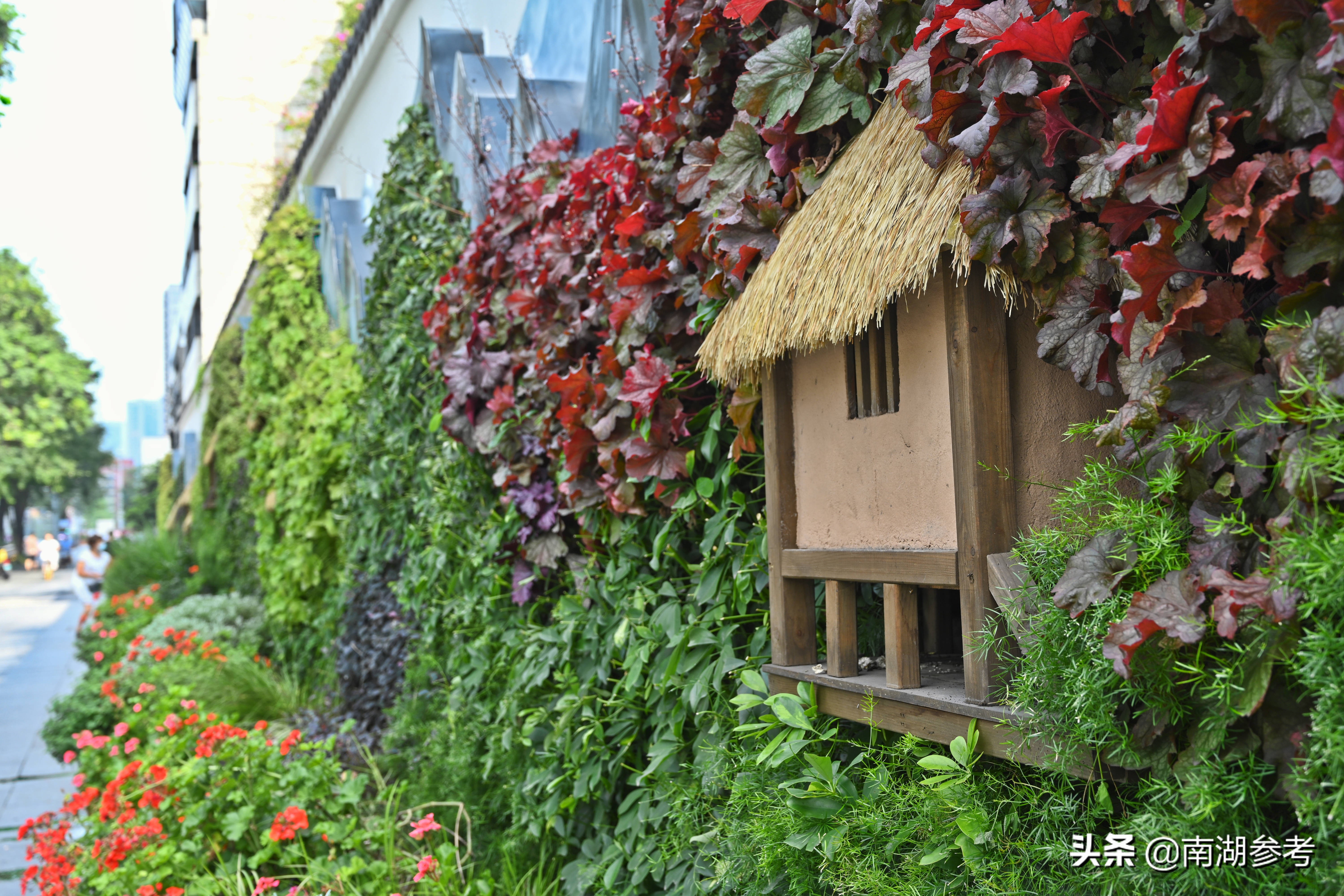 成都街头现3D木屋陶器玉璧墙绘风景“破”墙而出如画卷