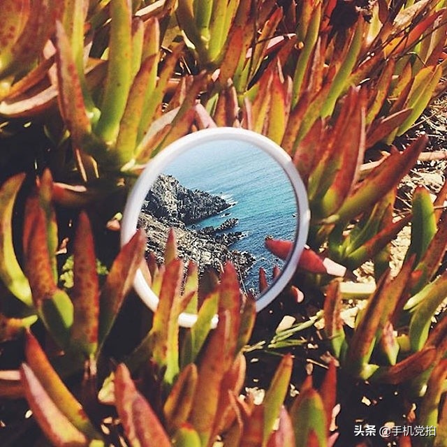 拍照用小镜子,拍照带夹子的镜子