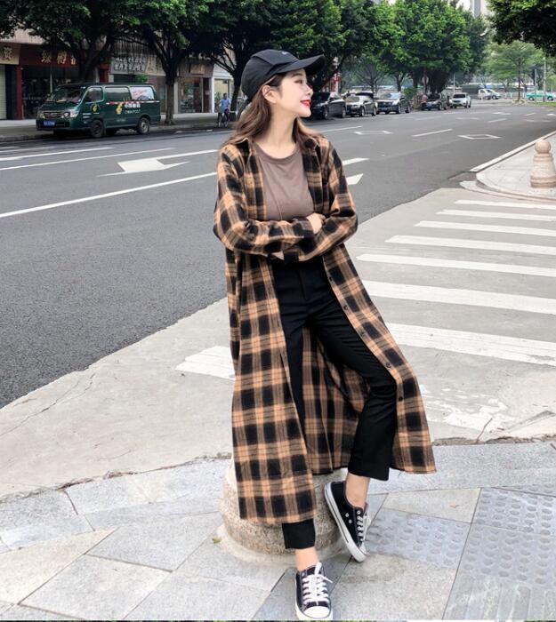 格子衬衫高级感修身,港风小众复古玫瑰花格子衬衫