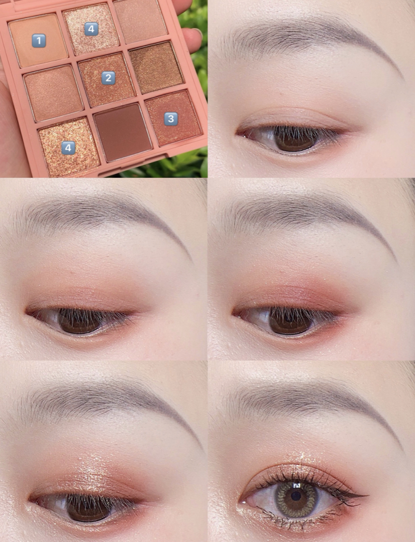 3ce眼影dearnude和smoother对比,3ce最好用最日常的眼影盘