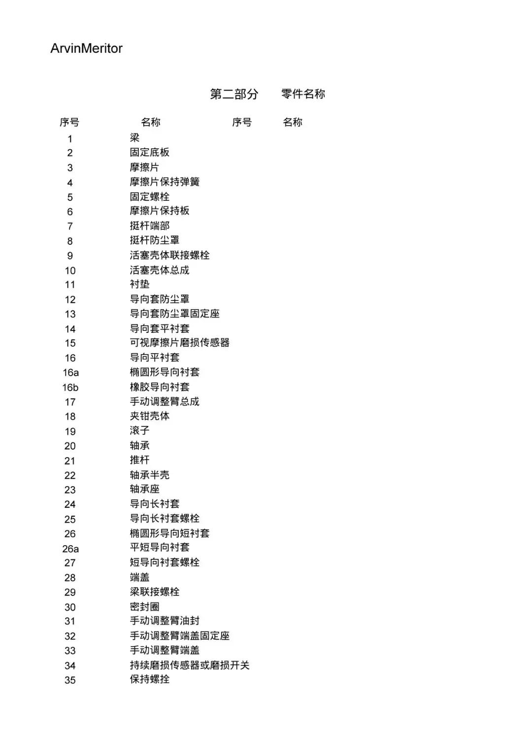 阿文美驰差速器,阿文美驰制动器