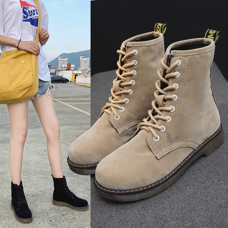 黑色时尚靴子,时尚靴子新款2023爆款黑色