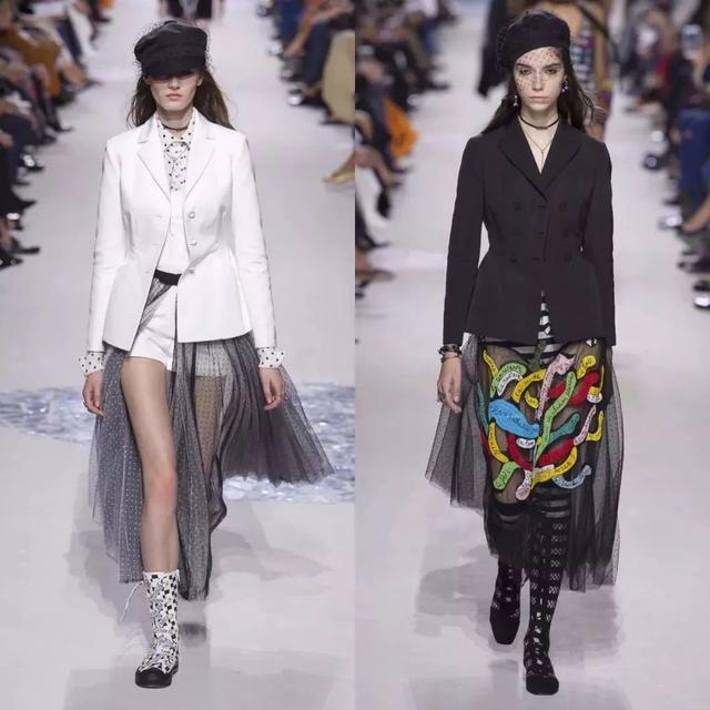 西装配裙子适合哪种发型,中长西装配什么裙子好看