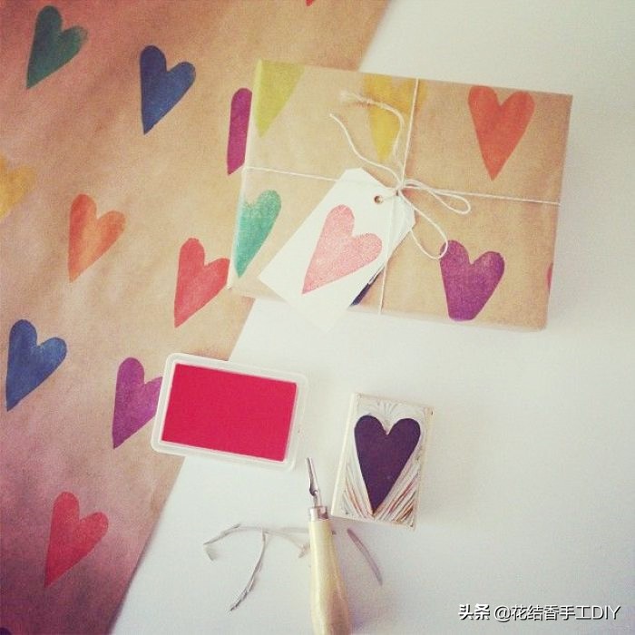 扁平型正方形礼物包装教程简单,手工diy礼物会说话