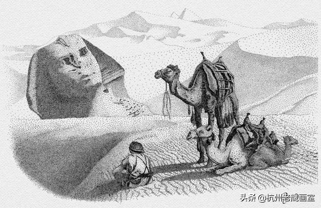 创意素描作品7-8岁,一组有趣的雕塑