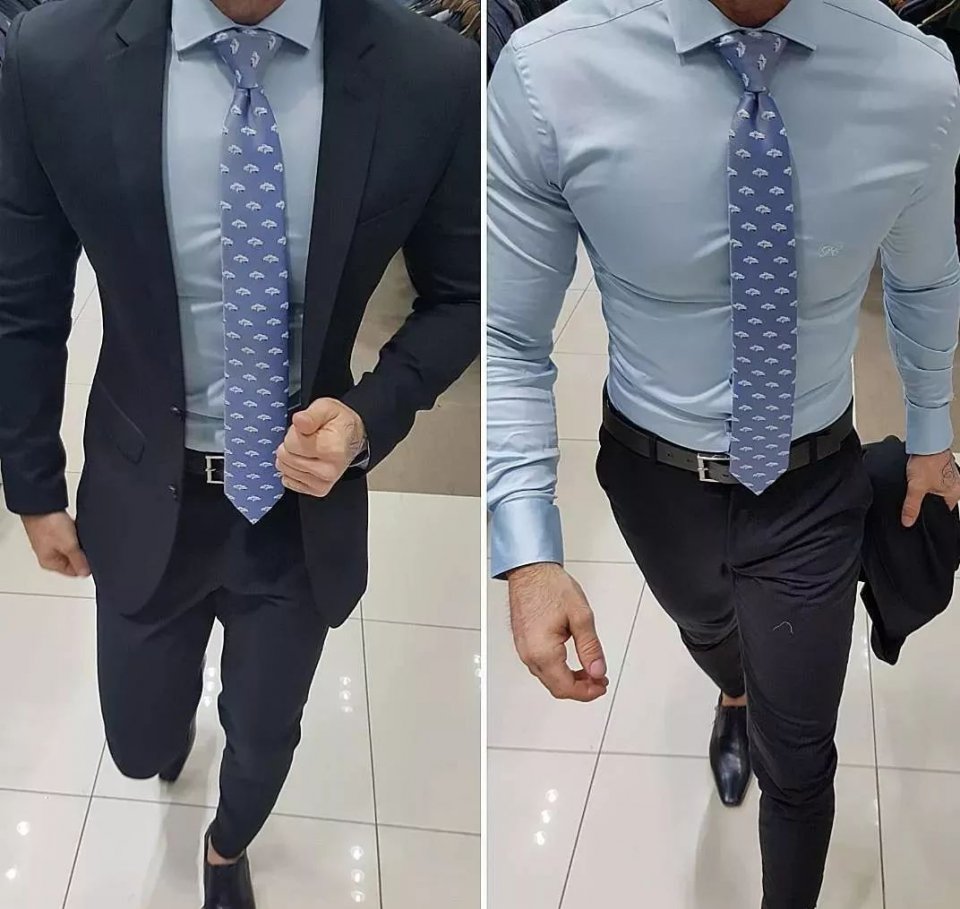 男人胸肌胀起来,男人胸肌撑起西装