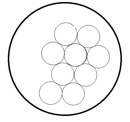 一个大圆需要几个小圆完全覆盖,平均每个大圆能放几个小圆