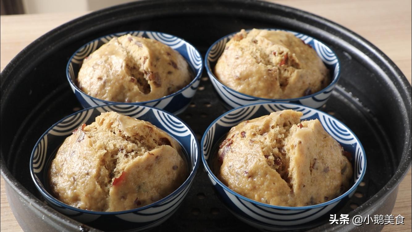 松软香甜的红枣糕一次就成功,无油低糖红枣糕怎么做