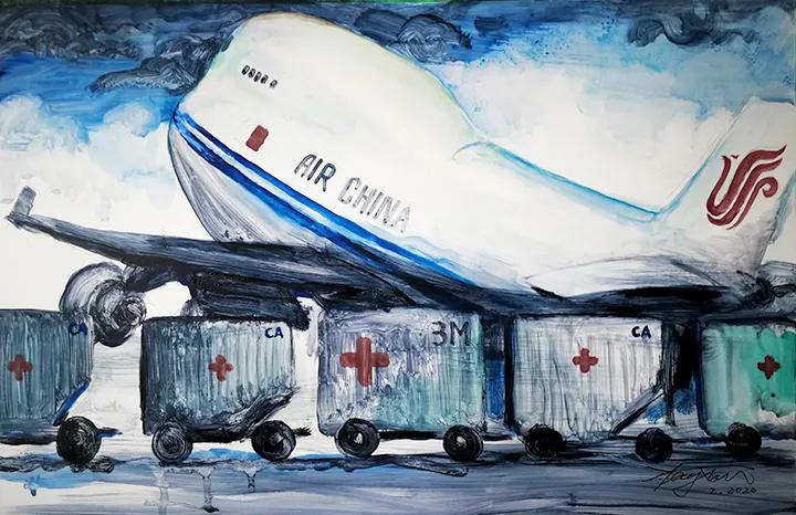 大型货机一日两次往返中日，只为防疫物资更快回国