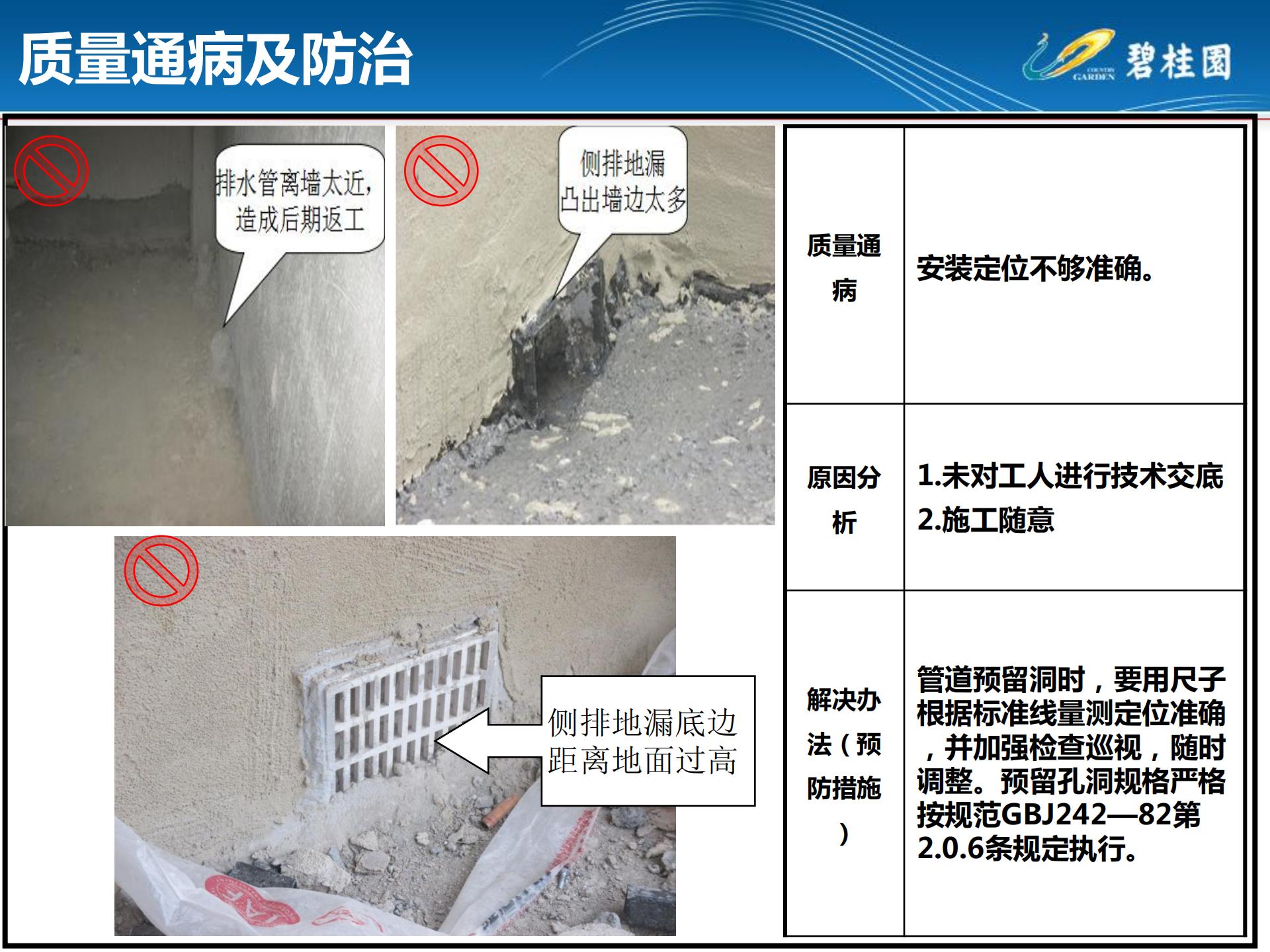 房建机电安装通病图,室内施工工艺质量通病