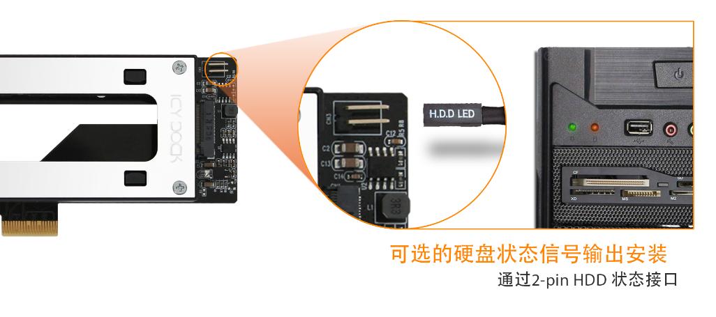 方便插拔，探索更多使用可能、ICYDock硬盘抽取盒PCI转M2评测