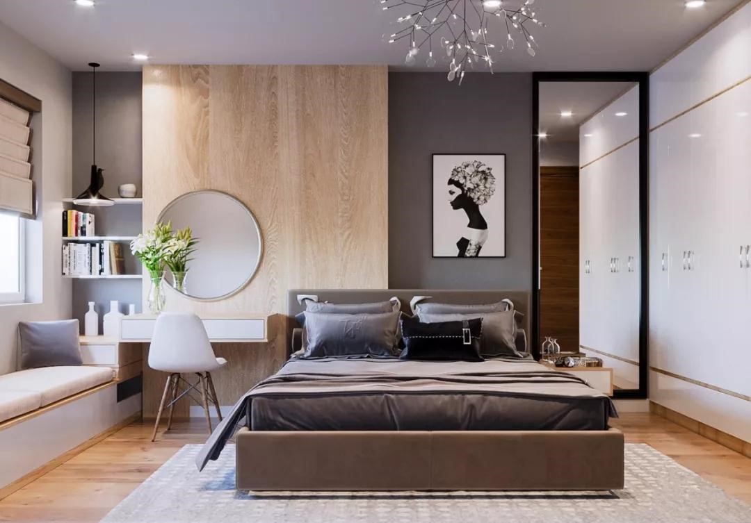 十平米卧室怎么设计显大,7平方米的卧室怎么装修显大