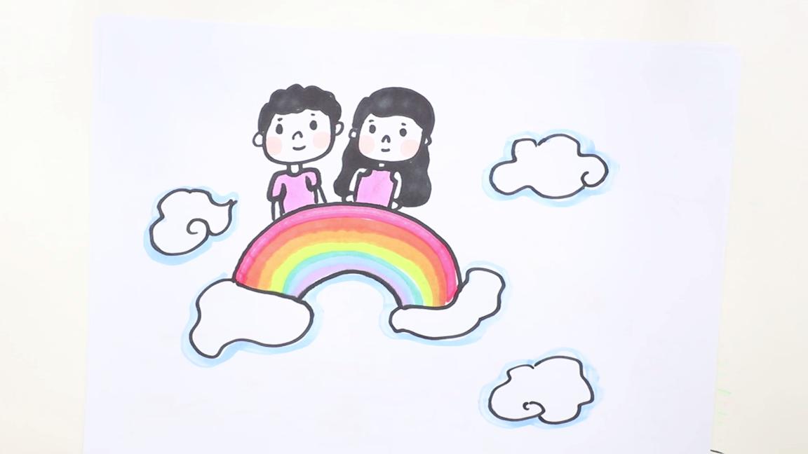 七彩的梦图片,七彩的梦主题画