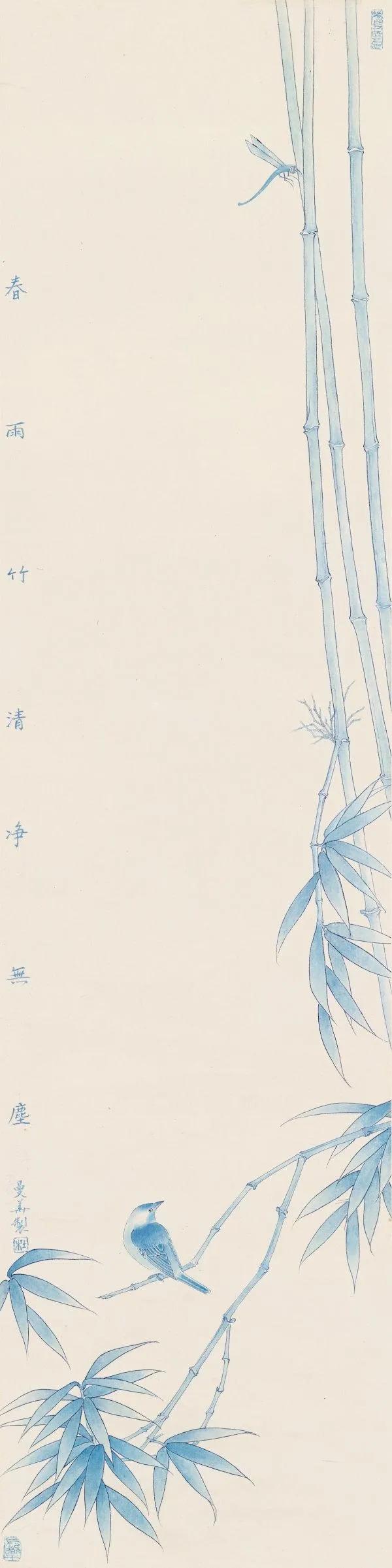 杜曼华花鸟作品欣赏,淡雅空灵杜曼华工笔花鸟作品40幅