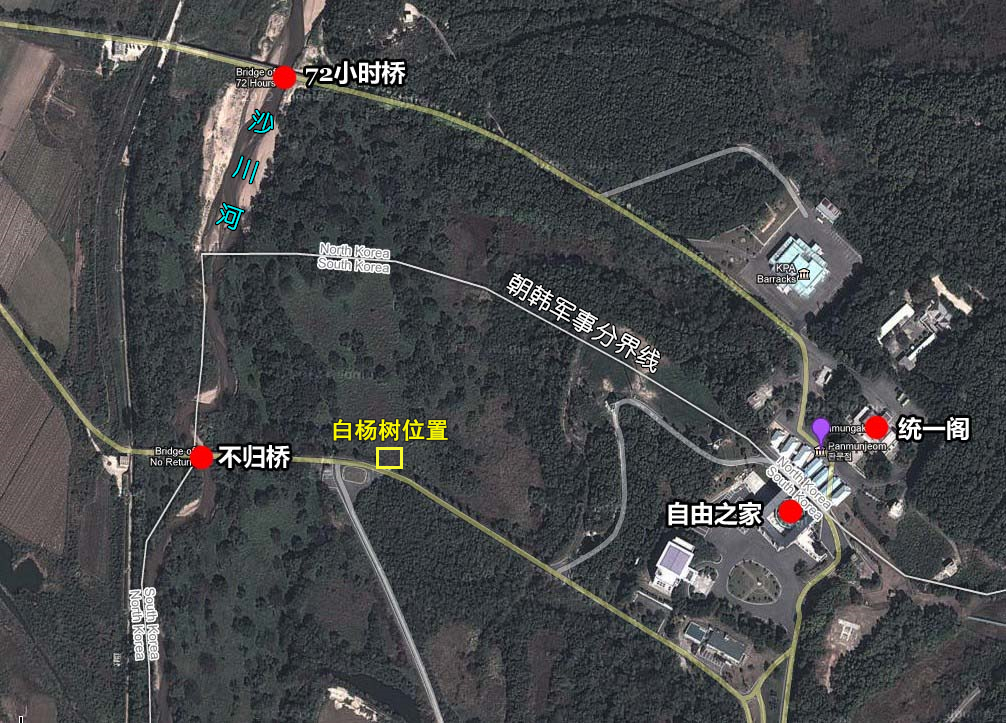 关于美国在朝鲜砍白杨树,美军砍伐白杨树