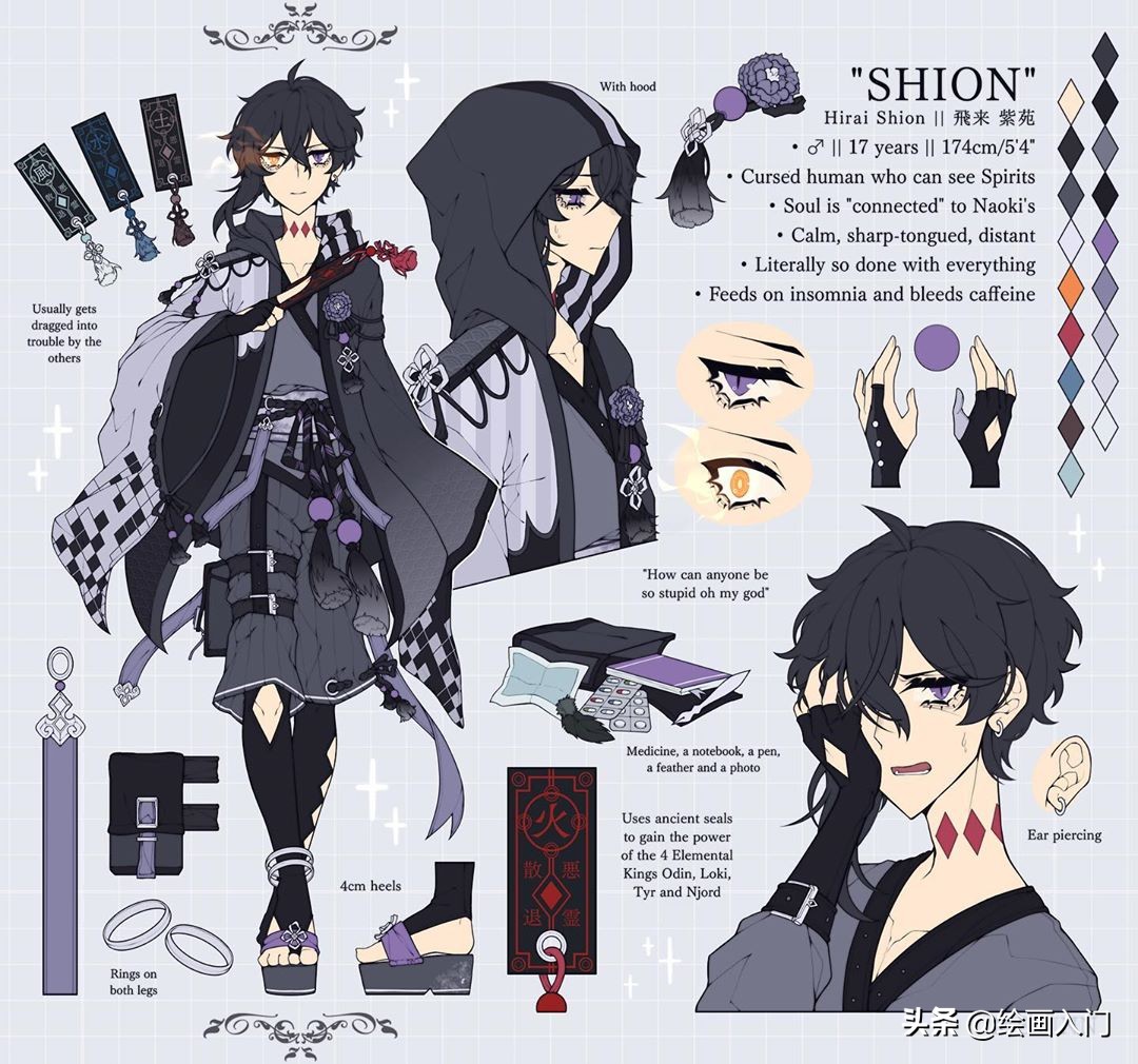 漫画人物手绘马克笔古装,漫画人物绘画作品马克笔