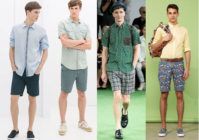 穿短裤阳光帅气男生,夏天男生短裤配什么鞋好看