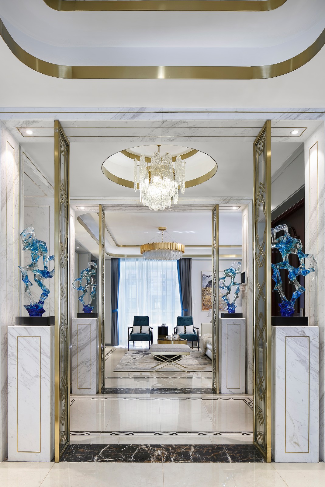 126平方轻奢设计,230平米轻奢设计图