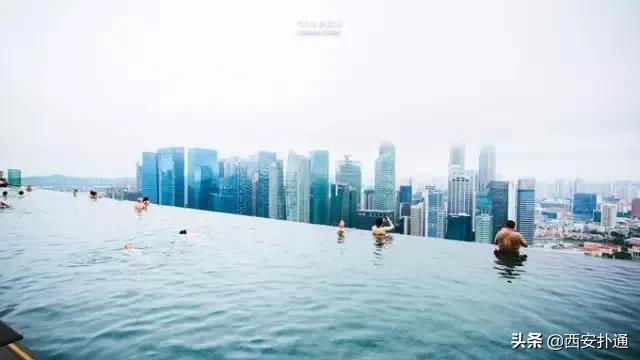 西安空中无边泳池,西安高新空中游泳池