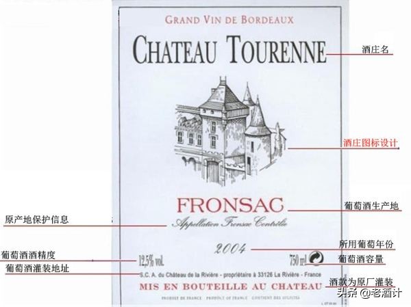 国内葡萄酒酒标解读,葡萄酒的酒标解释图片