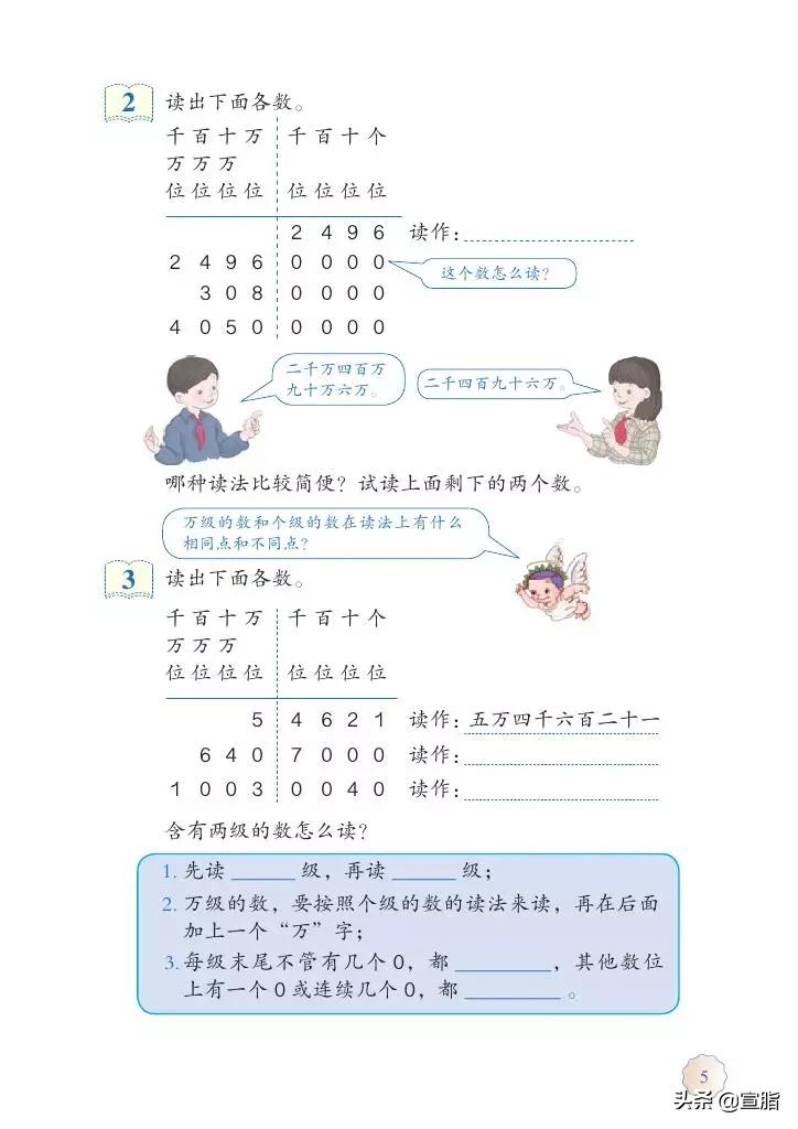 人教版小学数学四年级上电子课本,人教版四年级上册数学电子课本新