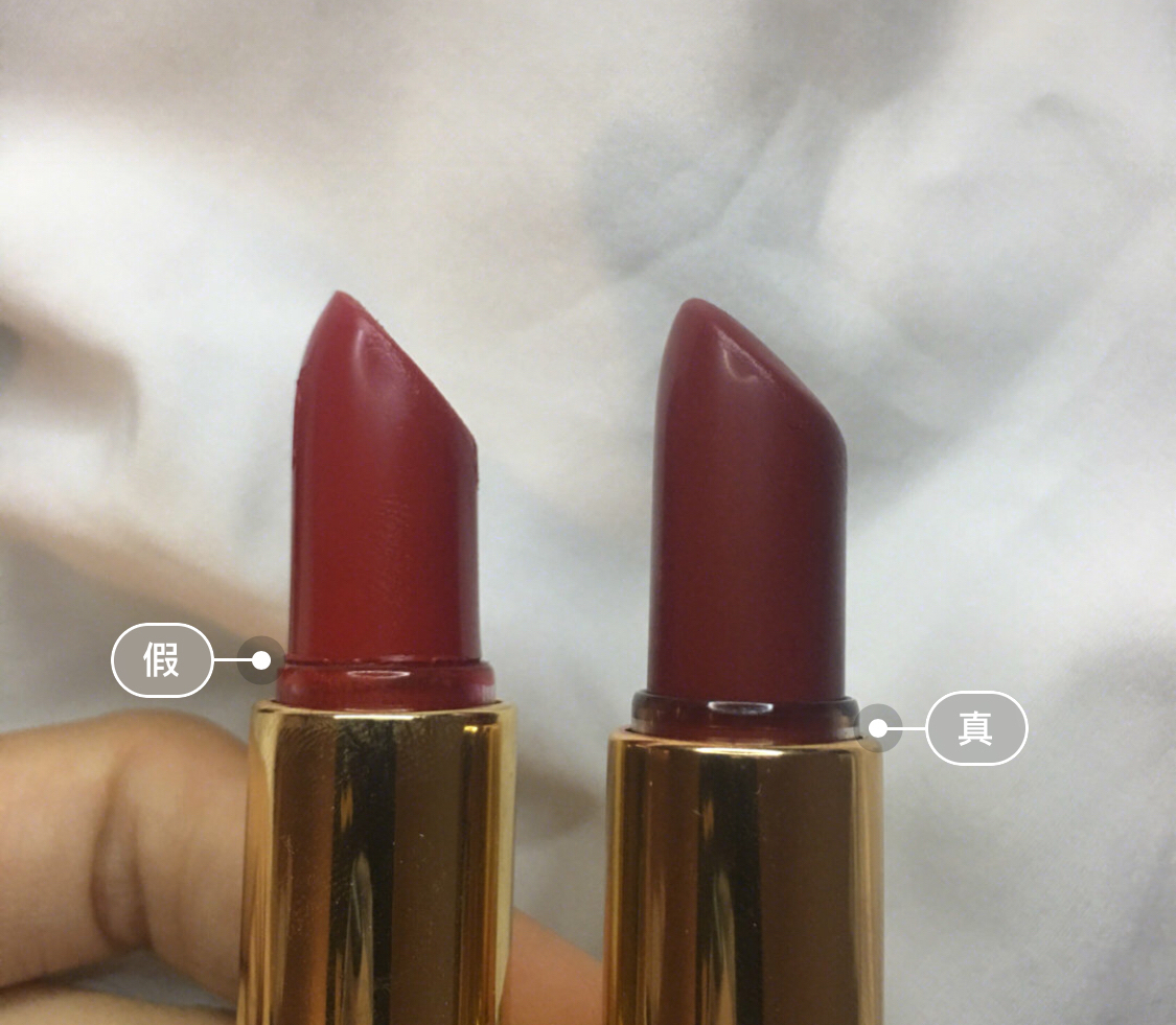 tf黑管口红辩真假,tf黑管口红膏体logo真假鉴别