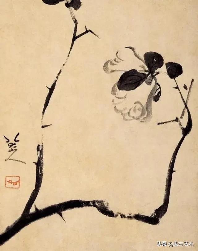 画出艺术家人生大寂寞的国画艺术作品——盘古油画艺术