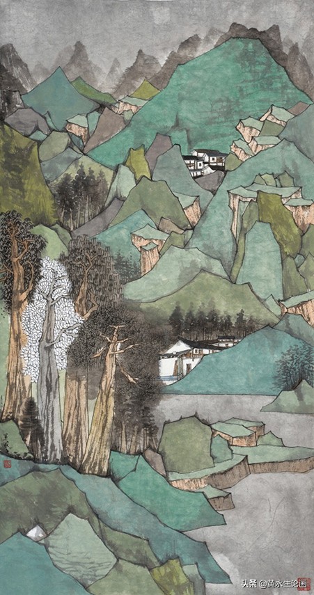 曾军艺山水画作品欣赏,画家曾军艺作品欣赏