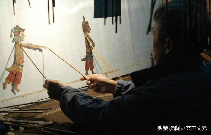 甘肃地方非遗环县老腔道情皮影,甘肃环县窑洞皮影