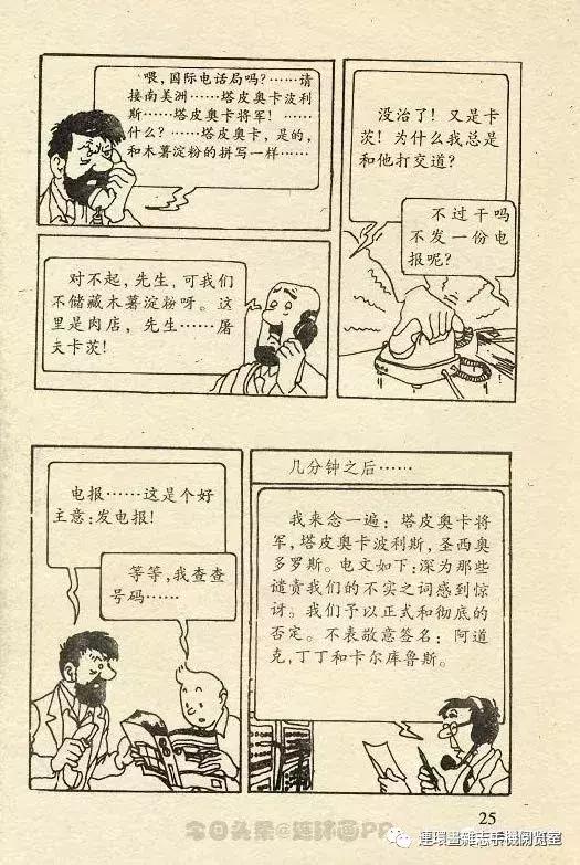 丁丁历险记之丁丁在刚果,丁丁历险记丁丁被石头绊倒