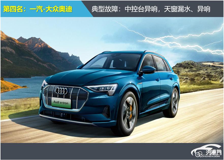 2021年一季度车身电气投诉排行：合资车企篇