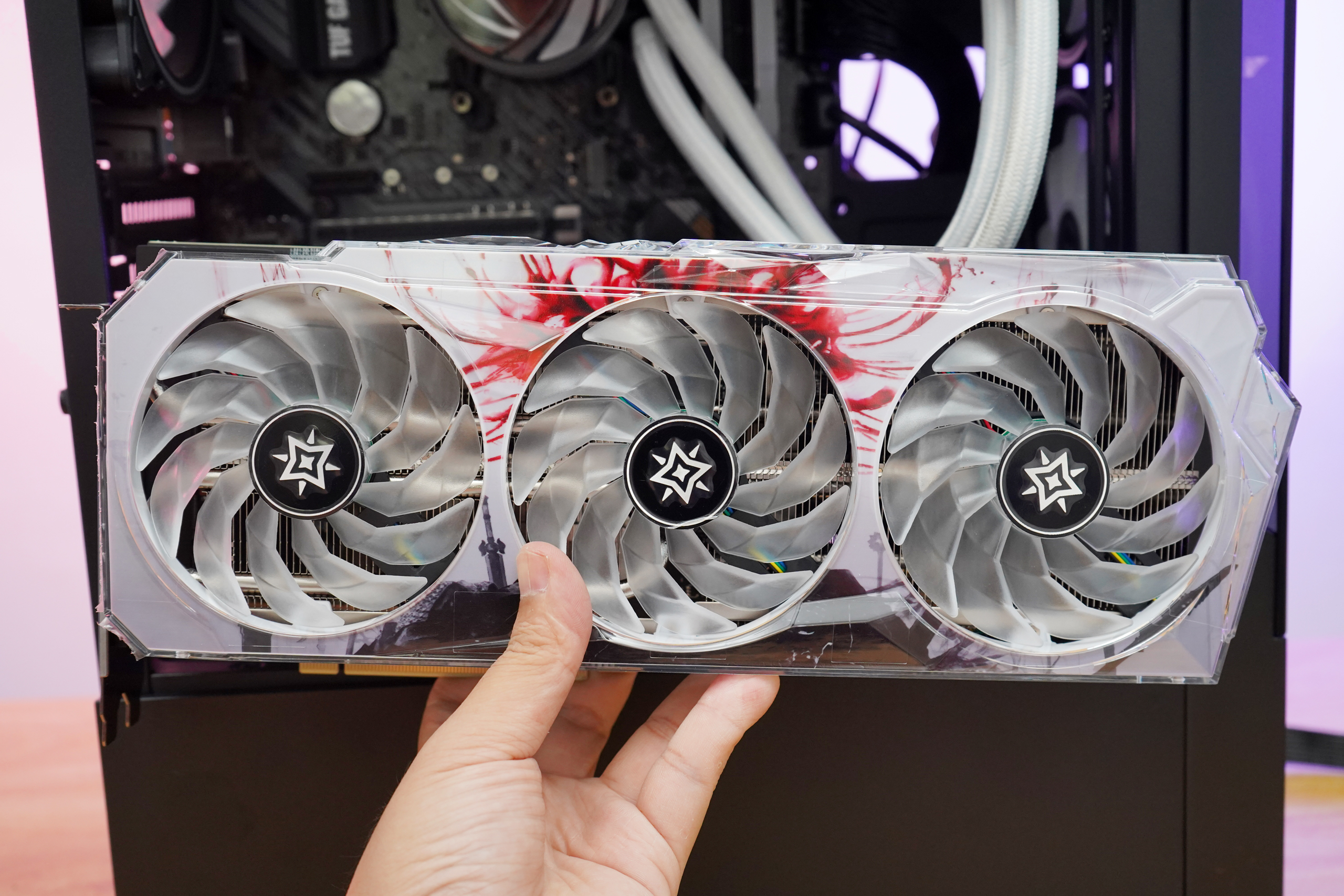 先马破坏神x7安装水冷教程,先马破坏神x7装三风扇显卡