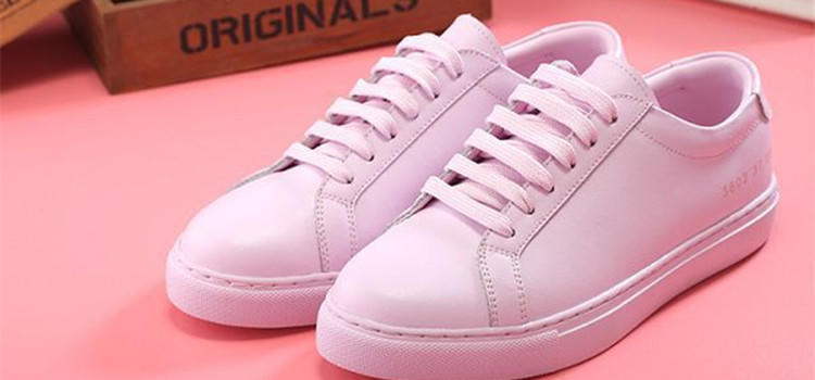 高颜值樱花粉鞋,百搭小众学生粉鞋