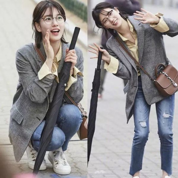 减龄秘籍学谭松韵穿出少女感,冬季怎么扎头发减龄又好看少女