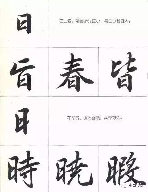 常用行楷部首入门学习,练行楷字的顺序