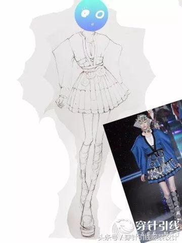 时装效果图手绘,时装手绘效果图夏装