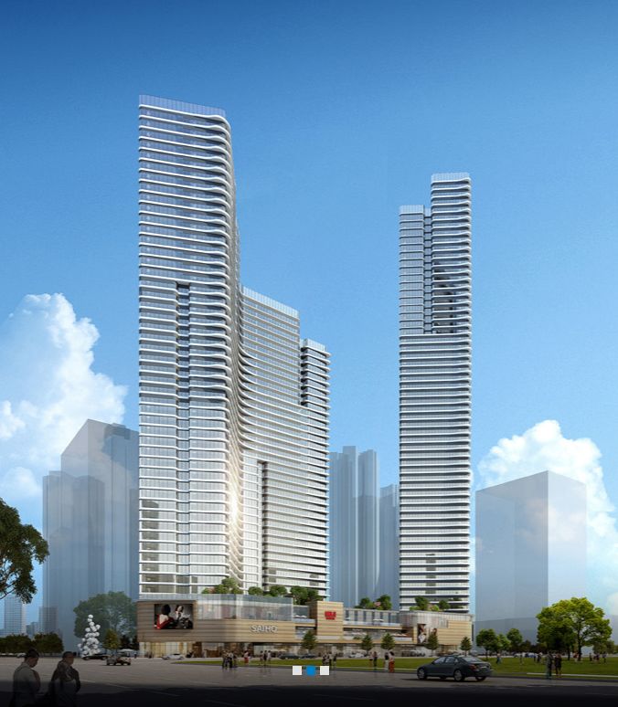 大源核心商务区,大源cbd核心区夜景