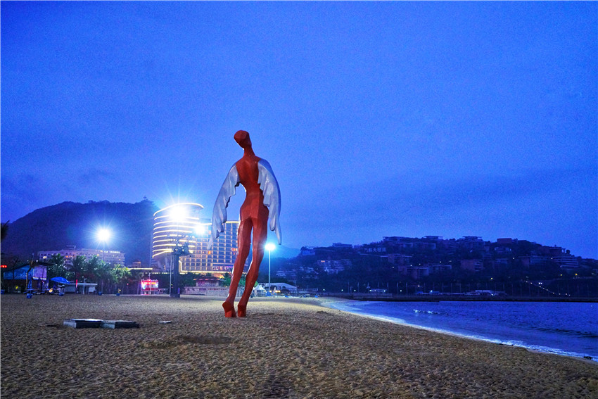这里是深圳最美的海滨栈道,深圳大梅沙海滩风景